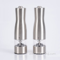 One touch stainless salt and pepper mill grinder